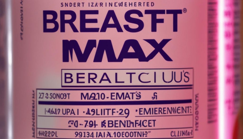 Breast Max Plus dietary supplement