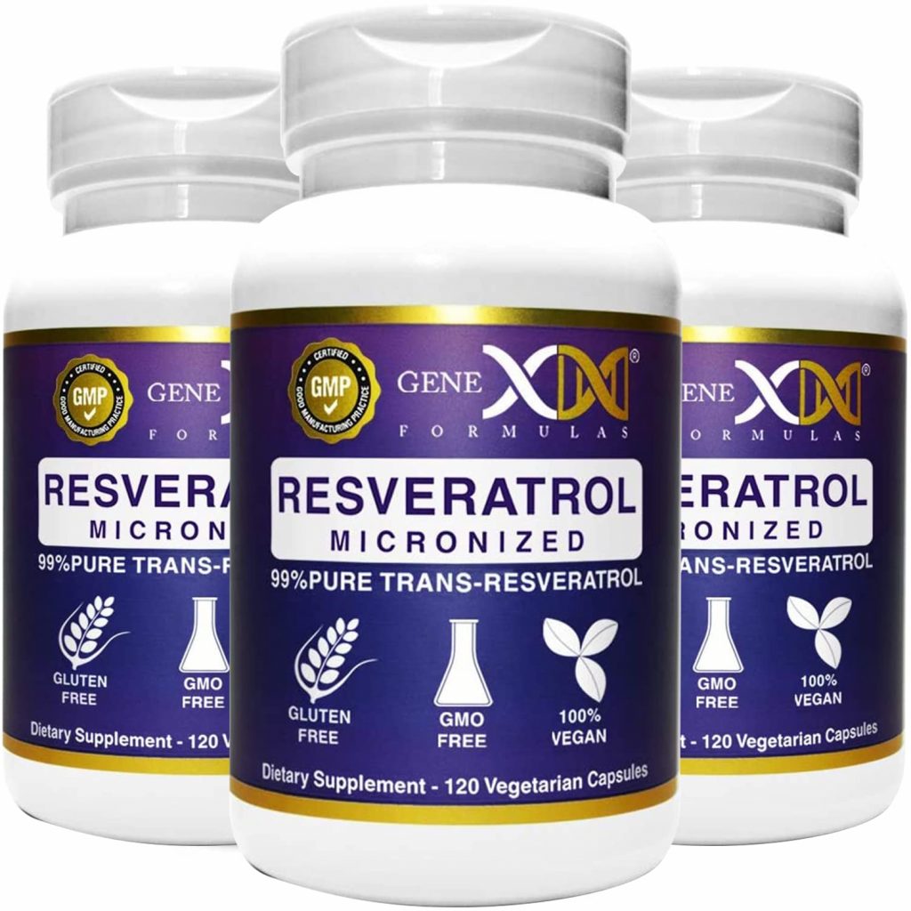 Containers of Genex Resveratrol 