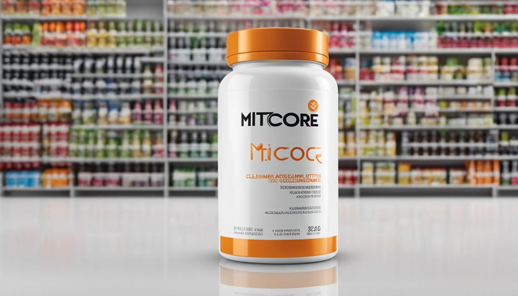 Mitocore dietary supplement bottle