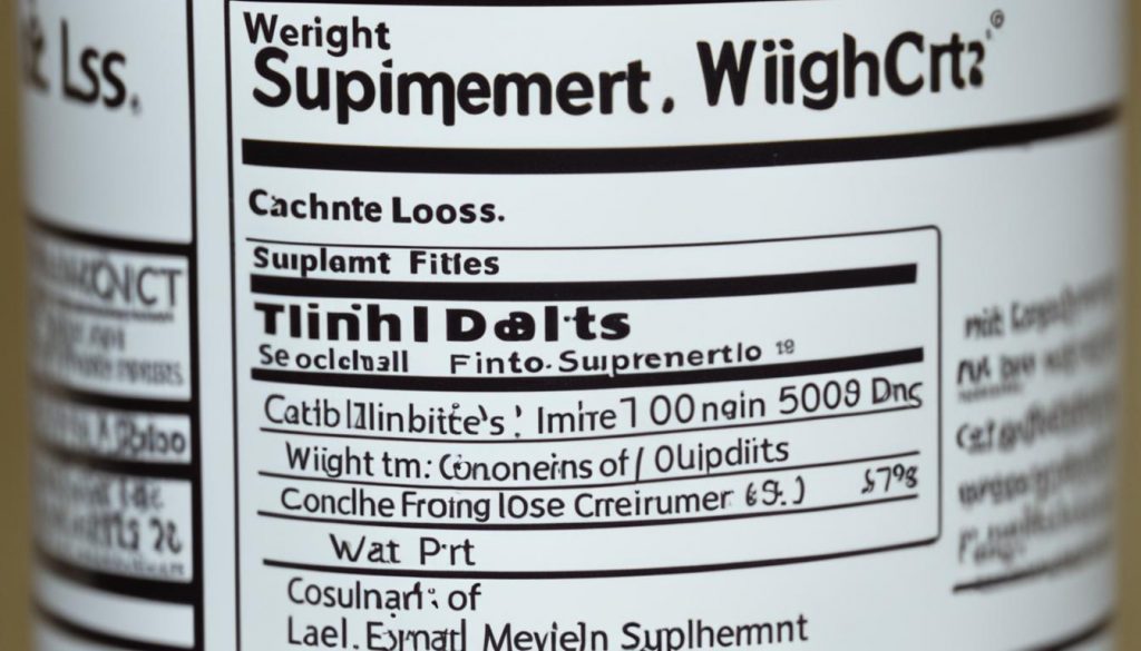 hidden ingredients in weight loss supplements