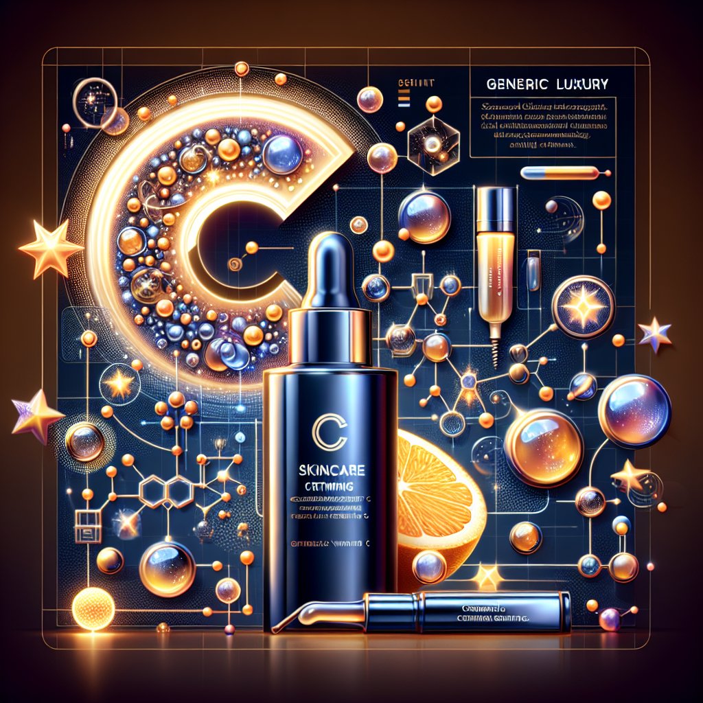 Luxurious skincare product inspired by Skin Better Vitamin C, showcasing brightening effects and modern packaging.