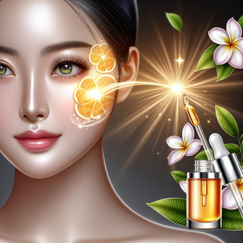 Radiant skin with glowing complexion, showcasing the transformative power of Vitamin C serum.
