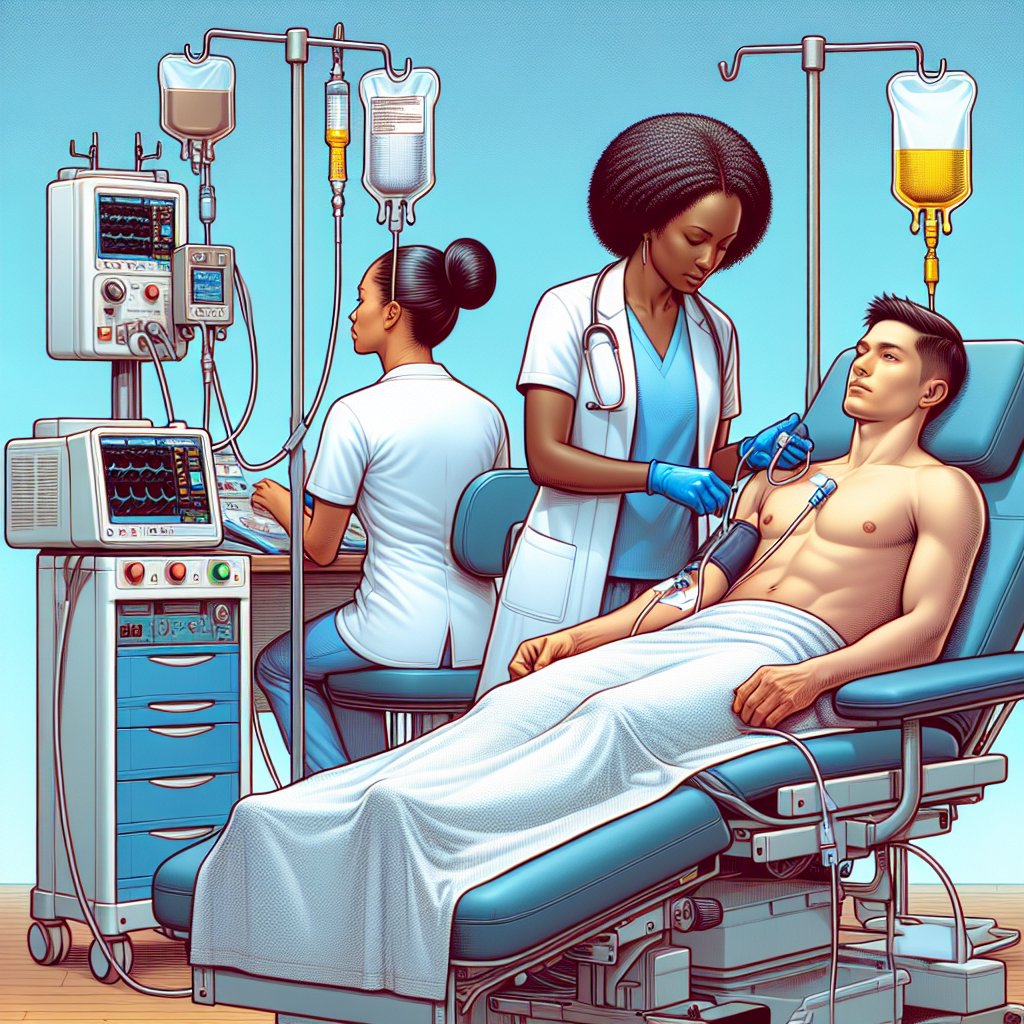 Professional administering Vitamin D infusion in a medical setting