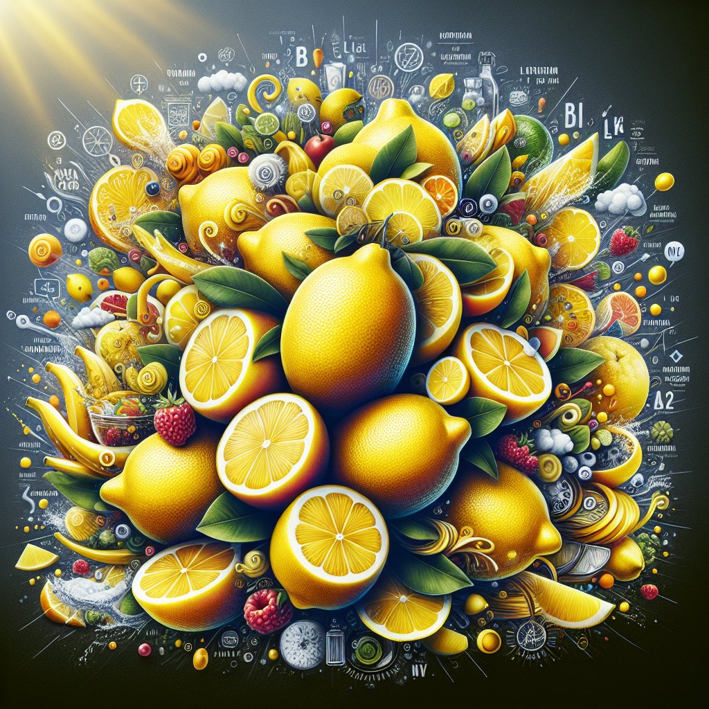 Vibrant pile of lemons showcasing their nutritional value as a powerhouse of essential vitamins and minerals.