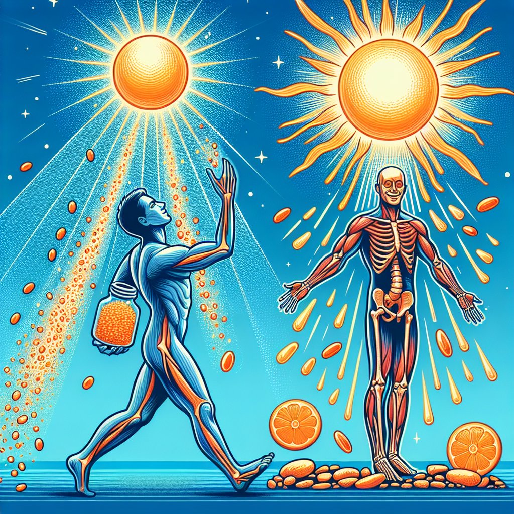 Person soaking in sunlight, depicting the significance of vitamin D in promoting energy and well-being.