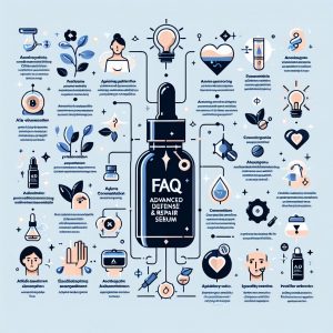 Frequently asked questions infographics for Alto Advanced Defense and Repair Serum