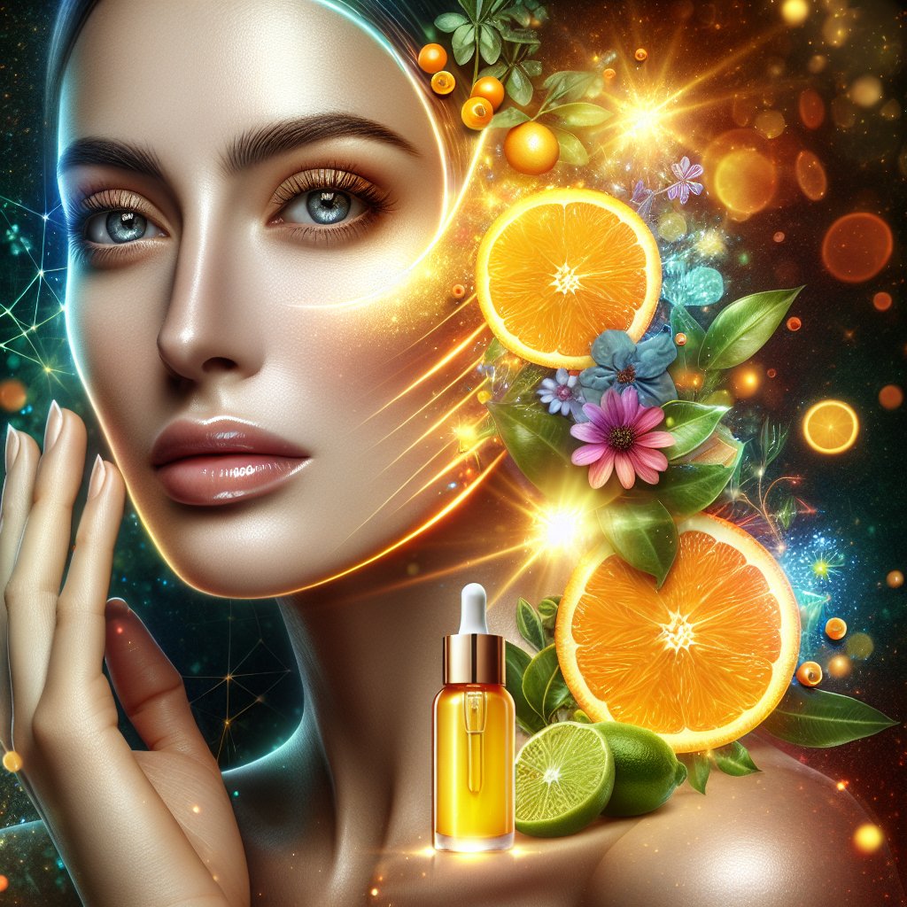 Image depicting a radiant and glowing complexion, symbolizing the transformative effects of using Amway Vitamin C Serum.