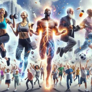 Diverse group of people radiating energy and vitality, symbolizing wellness and empowerment through Vitamin B Complex injections.