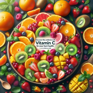 Colorful fruit salad with oranges, strawberries, kiwi, and mango showcasing the abundance of Vitamin C-rich fruits.